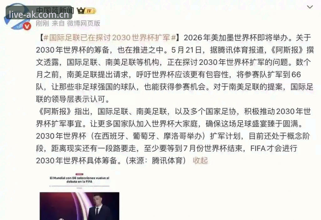 2030世界杯扩军至66队操作教程：从概念到现实的全程解析
