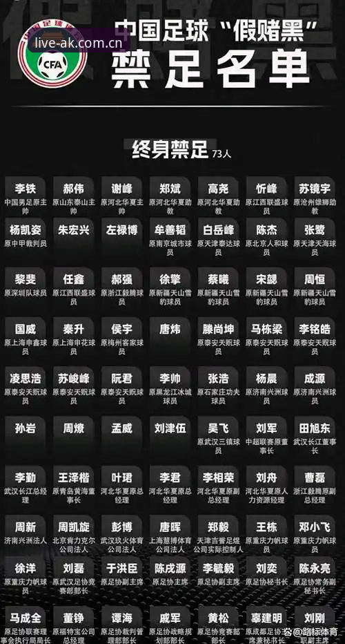 资深用户深度复盘：足协第三批禁足名单背后的足球乱象与观赛心得